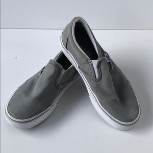 Vans woman’s grey slip on sneakers size 6